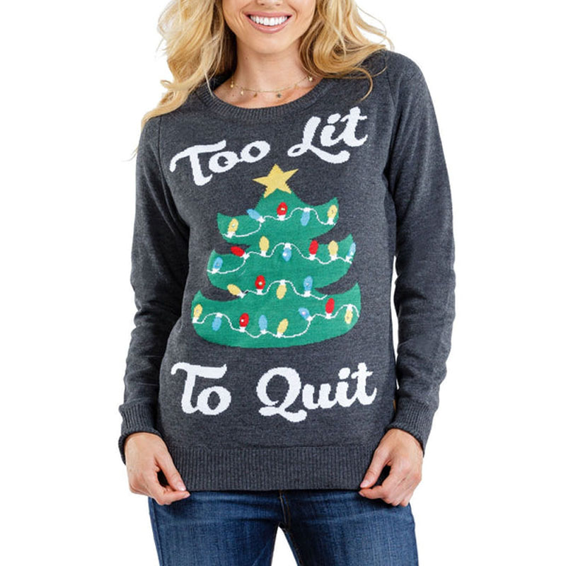 Led Light Women's Christmas Tree Sweater